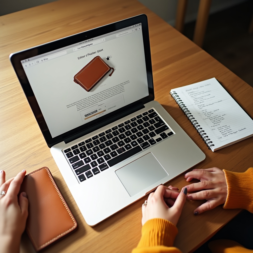 Scheda prodotto artigianale su e-commerce con descrizione dettagliata
