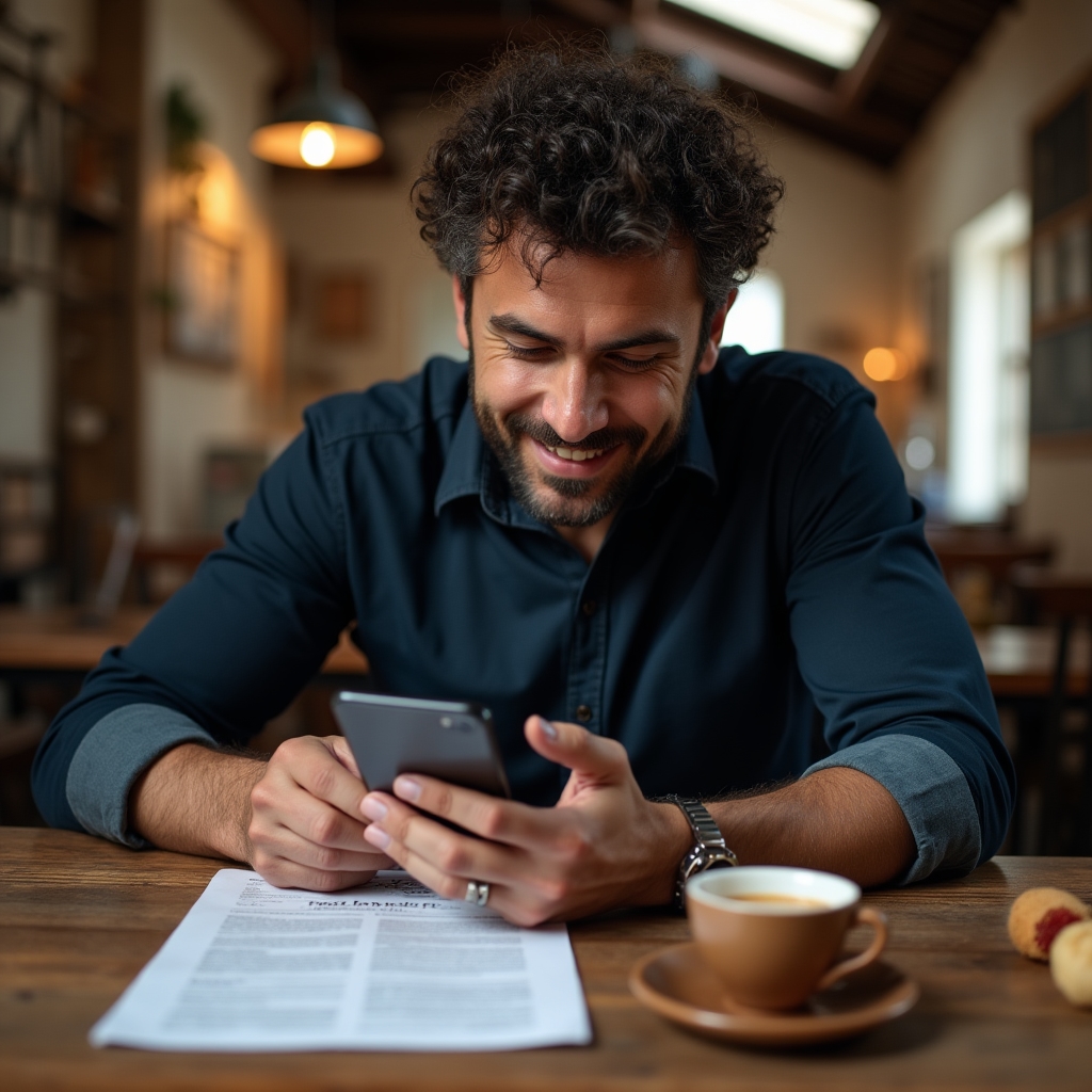 Piccola impresa italiana che pubblica contenuti social scritti da professionisti